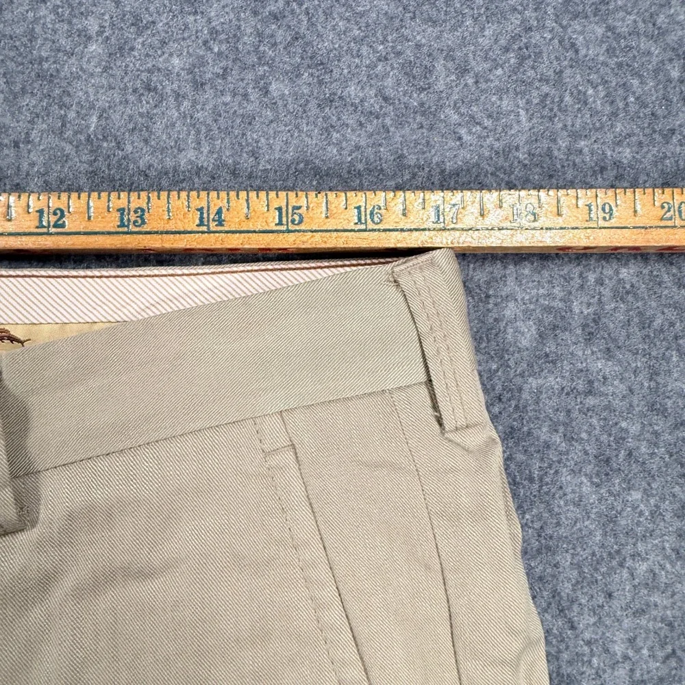 Tommy Bahama Mens Khaki Tencel Wool Blend Flat Front Trousers Pants 34x34
